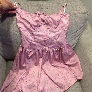 Tiger Mist Pink Floral Mini Dress